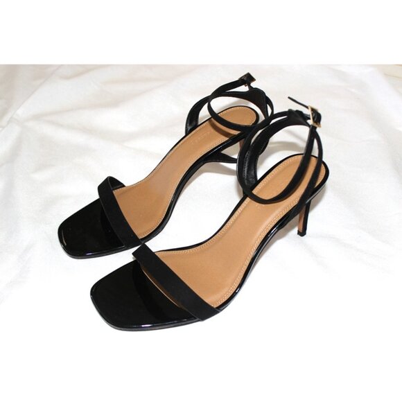 nib ASOS Hideaway Strappy Heeled Sandals in Black - Size 10 - Picture 10 of 13
